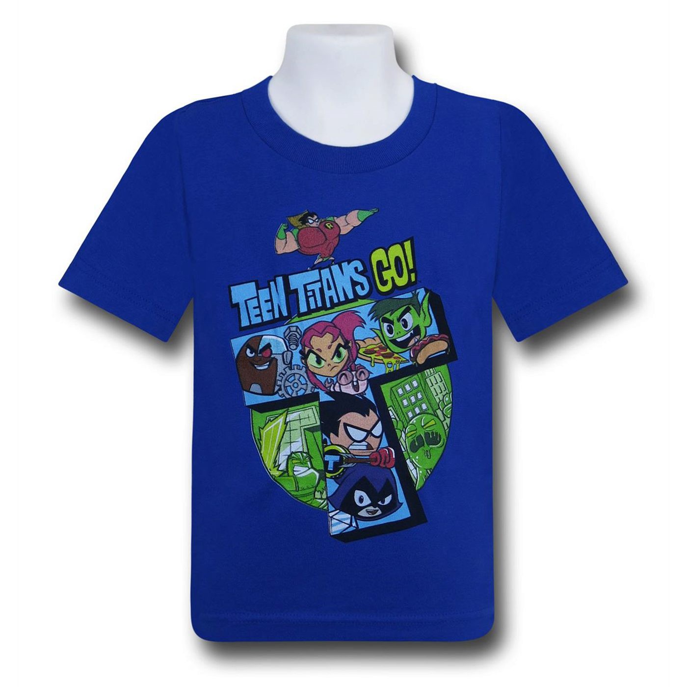 Teen Titans Royal Kids T-Shirt, Blue