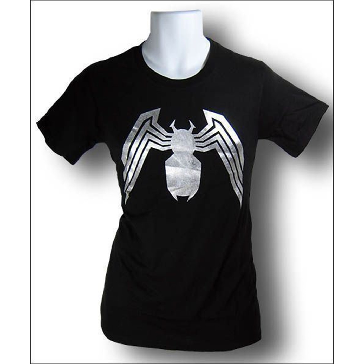Venom Symbol Foil T-Shirt, Black