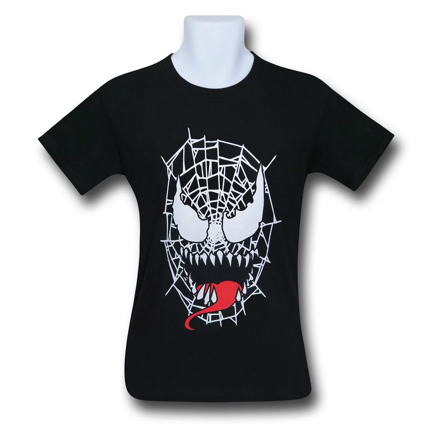Venom Webbed Men's T-Shirt, Black