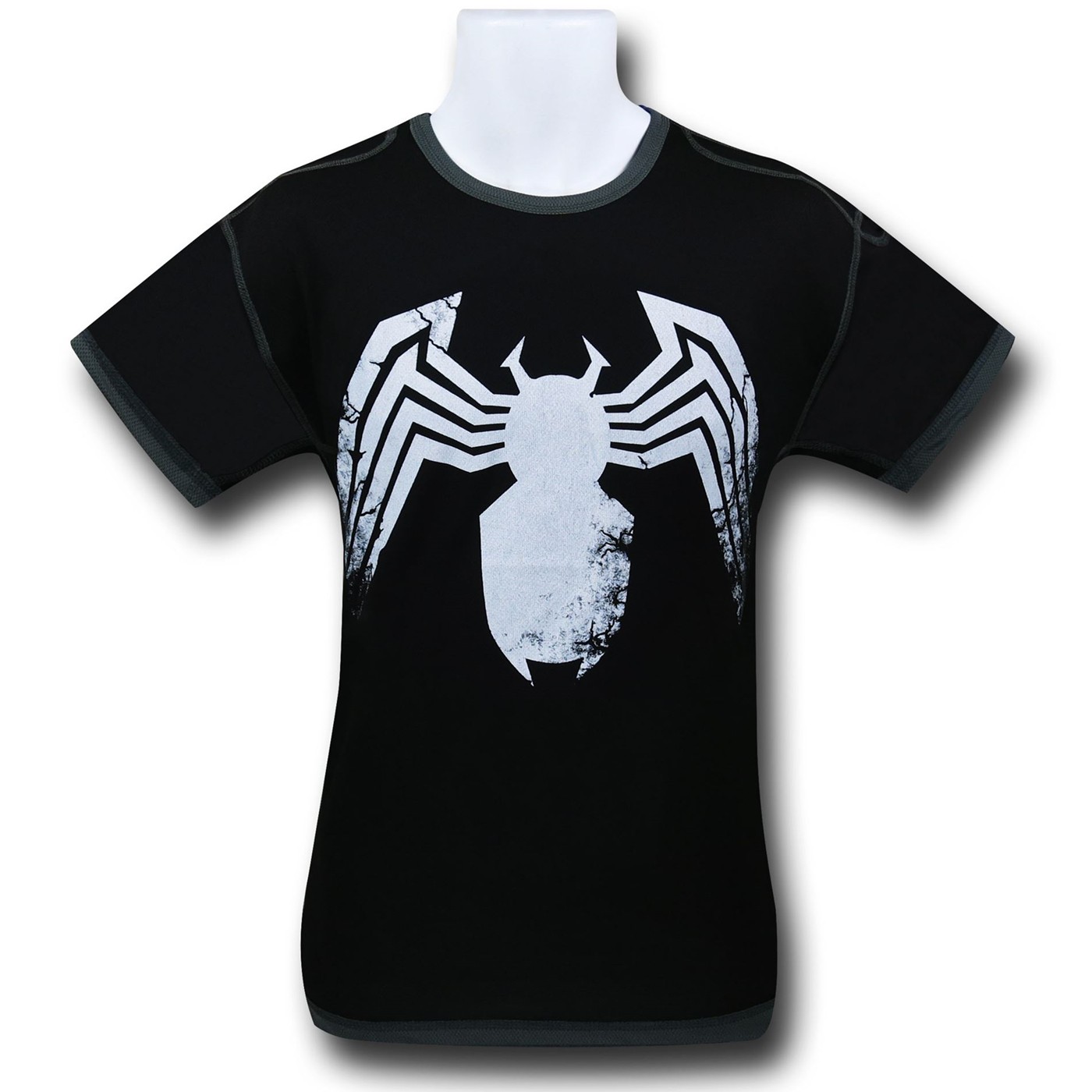 Venom Black Polymesh T-Shirt, Black