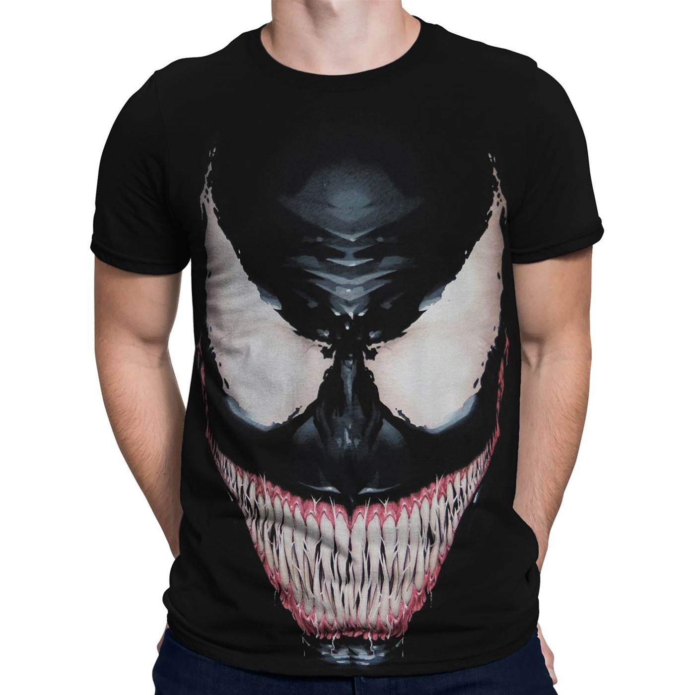 Venom Sinister Smile Men's T-Shirt, Black