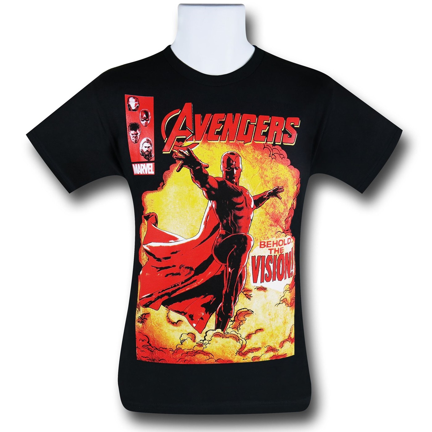 Avengers Behold The Vision T-Shirt, Black