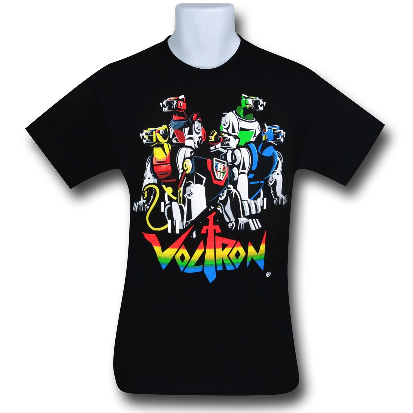 Voltron Five Cats T-Shirt, Black