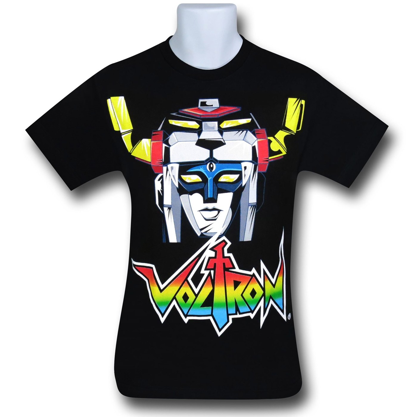 Voltron Head Shot T-Shirt, Black