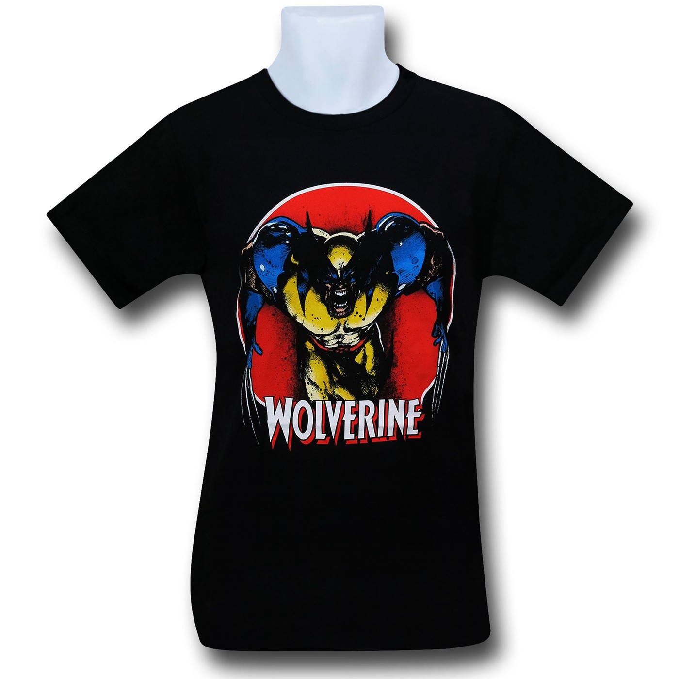 Wolverine Classic Red Circle 30 Single T-Shirt, Black