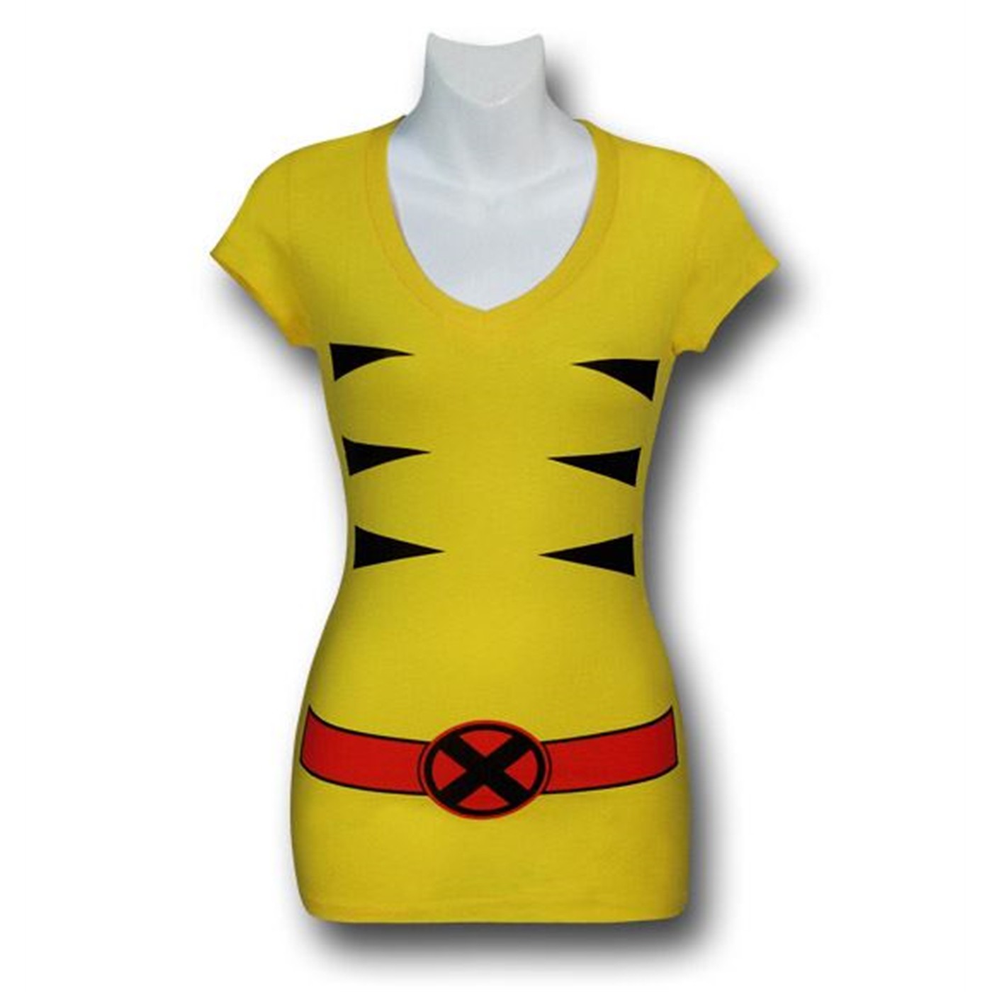 Wolverine Juniors V-Neck Costume Shirt, Yellow