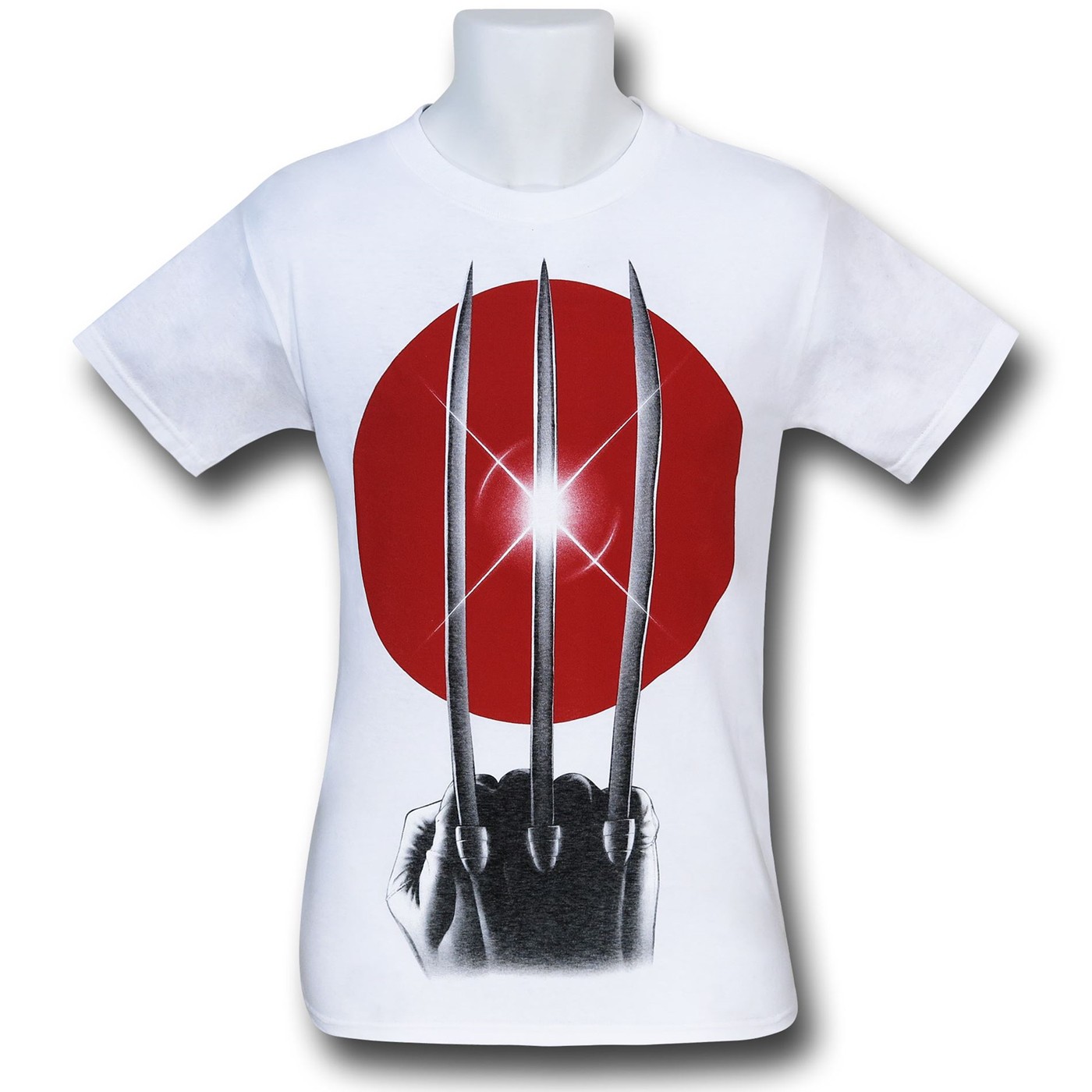 Wolverine Rising Claw White T-Shirt, White