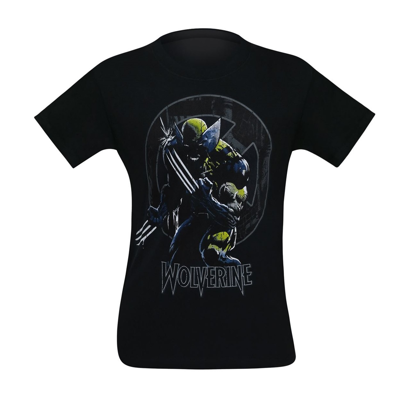 Wolverine X-Men Symbol Men's T-Shirt, Black