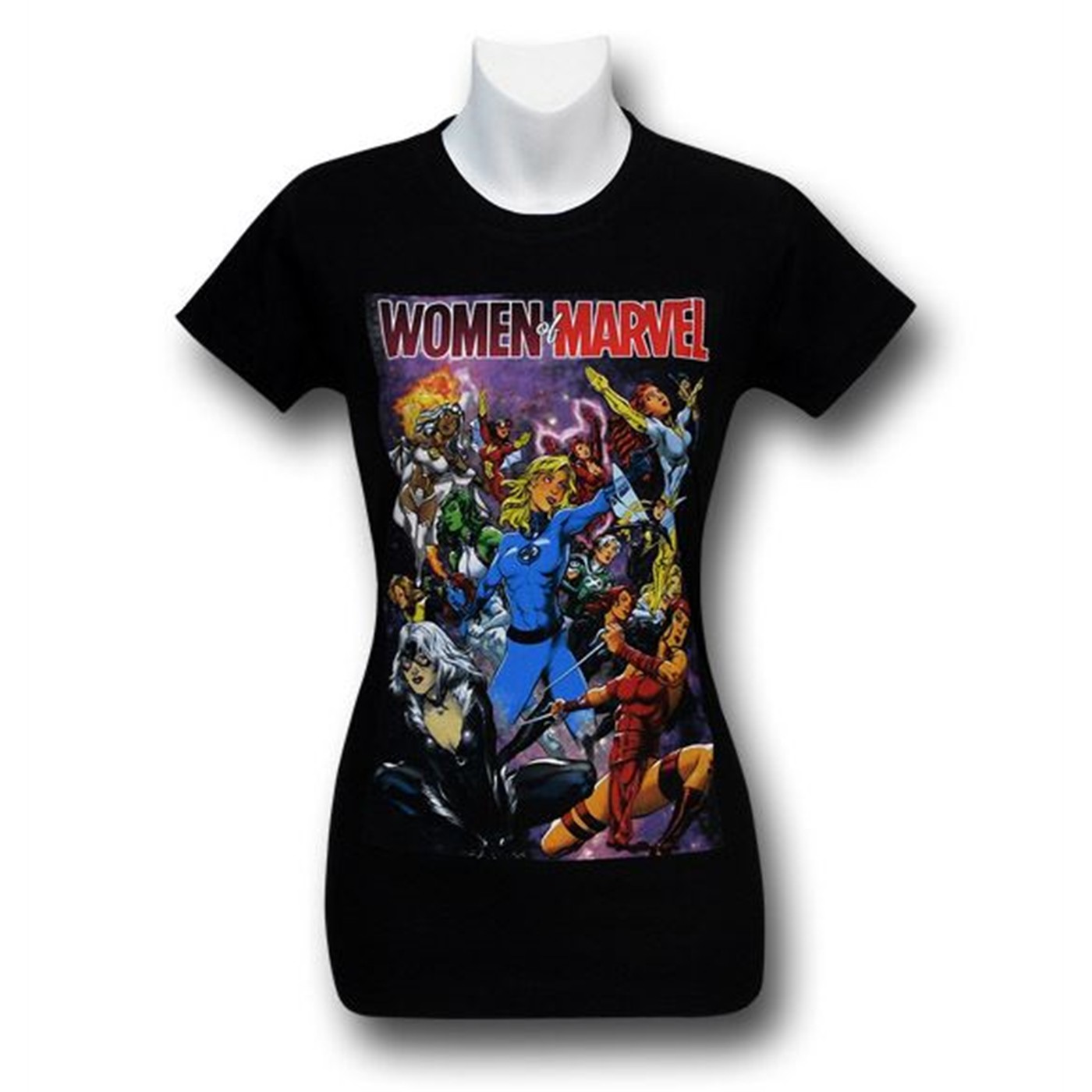 Women of Marvel Women's T-Shirt, Black