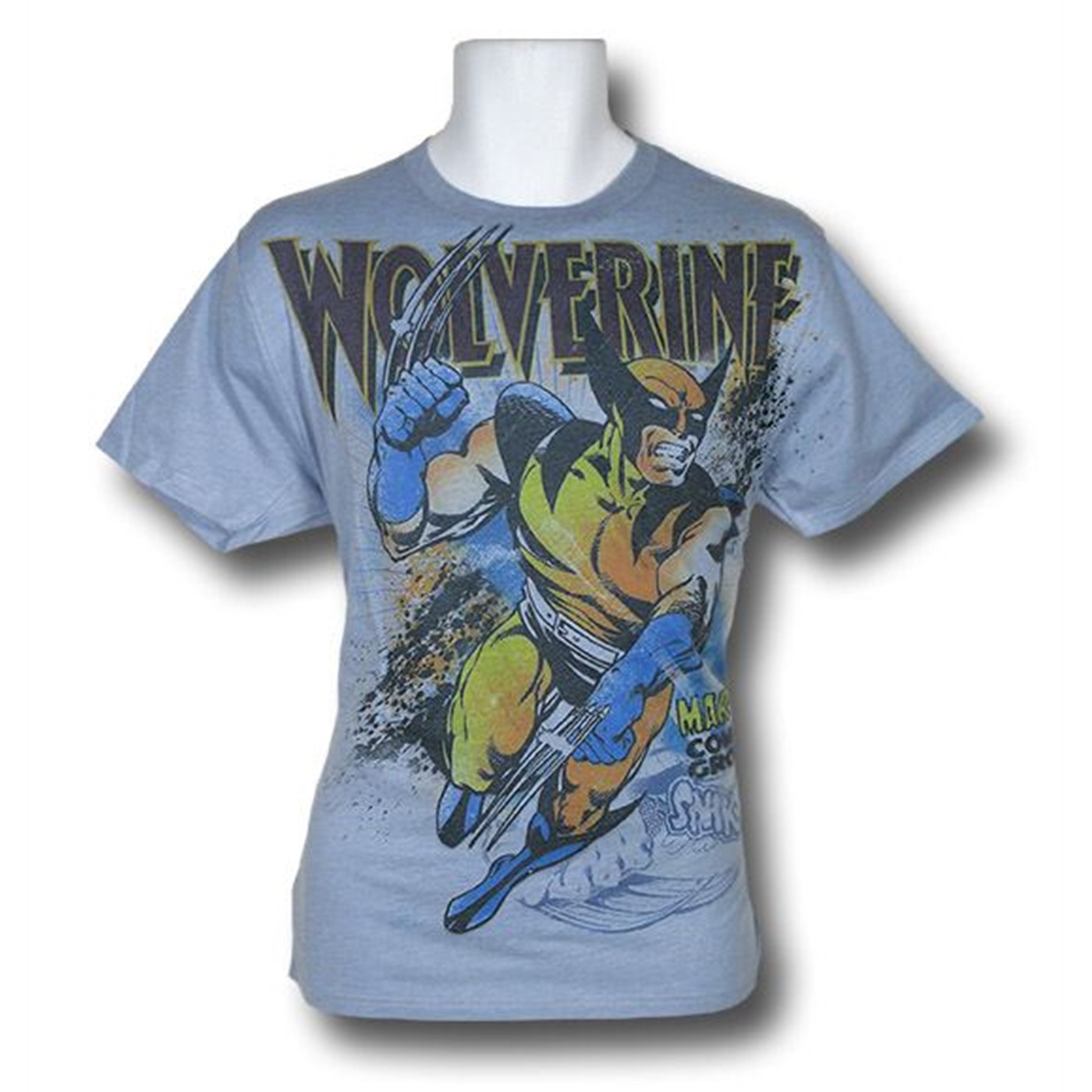 Wolverine Snikt Blue Sublimated T-Shirt, Blue