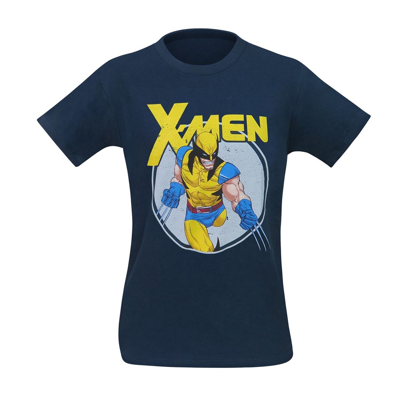 Wolverine in Classic Yellow Costume Men's T-Shirt, Blue