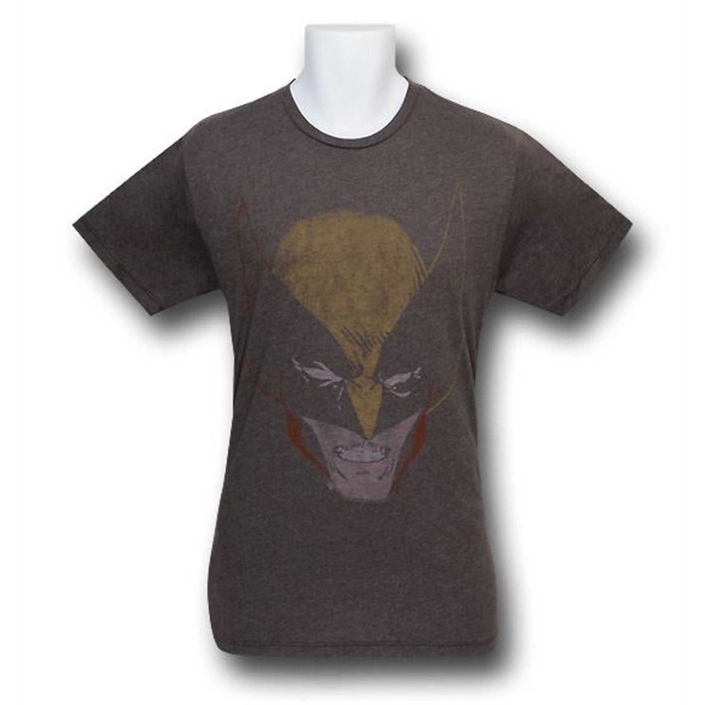 Wolverine Snarl Face Junk Food T-Shirt, Brown