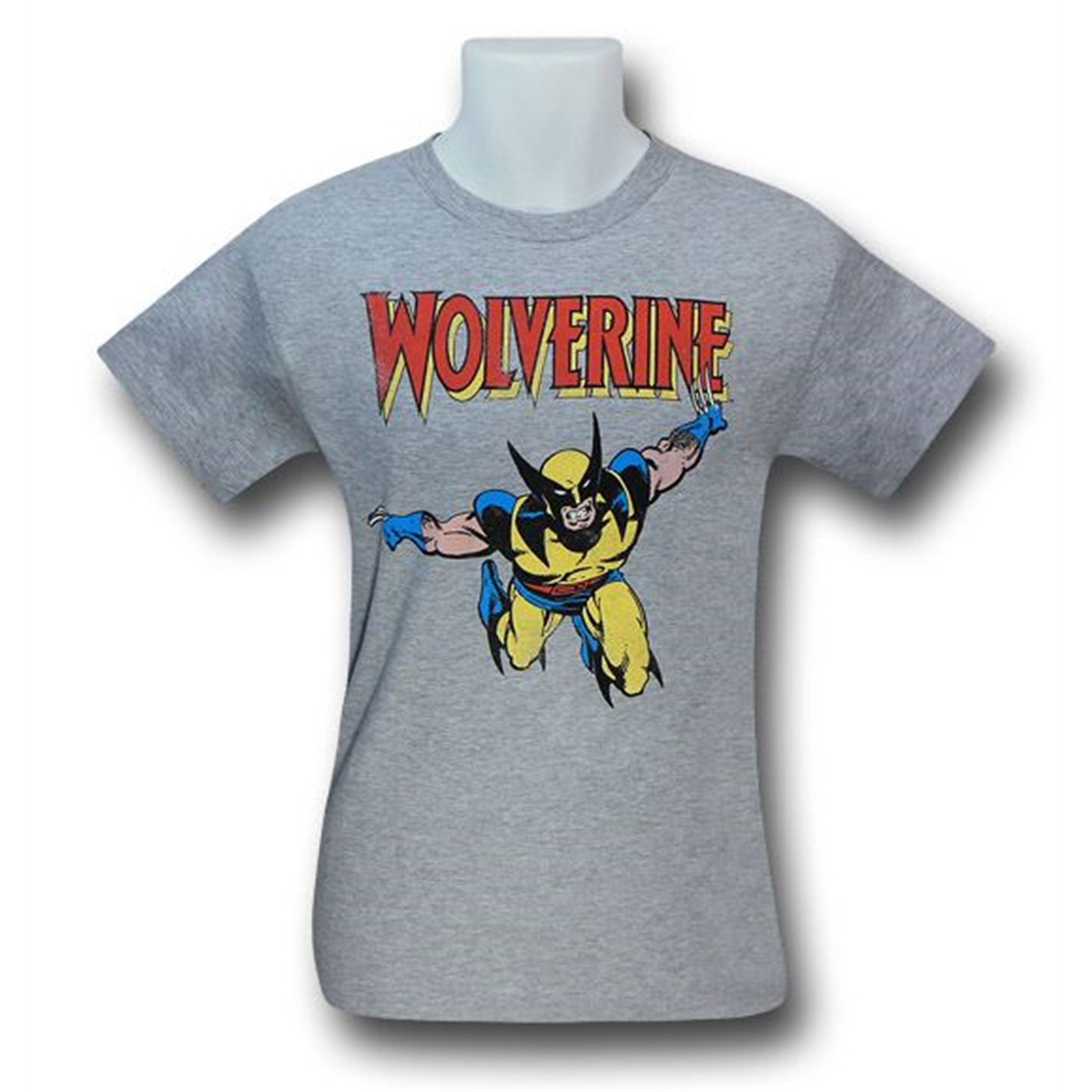 Wolverine Flying Retro Kids 30 Single T-Shirt, Grey