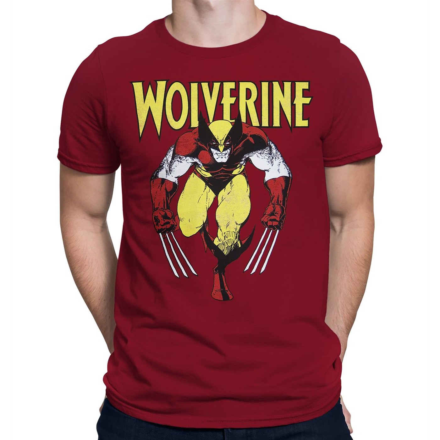Wolverine Red Rage Distressed T-Shirt, Red