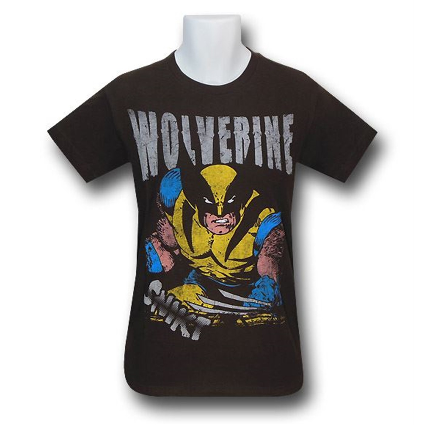 Wolverine Vintage Snikt Brown 30 Single T-Shirt, Brown
