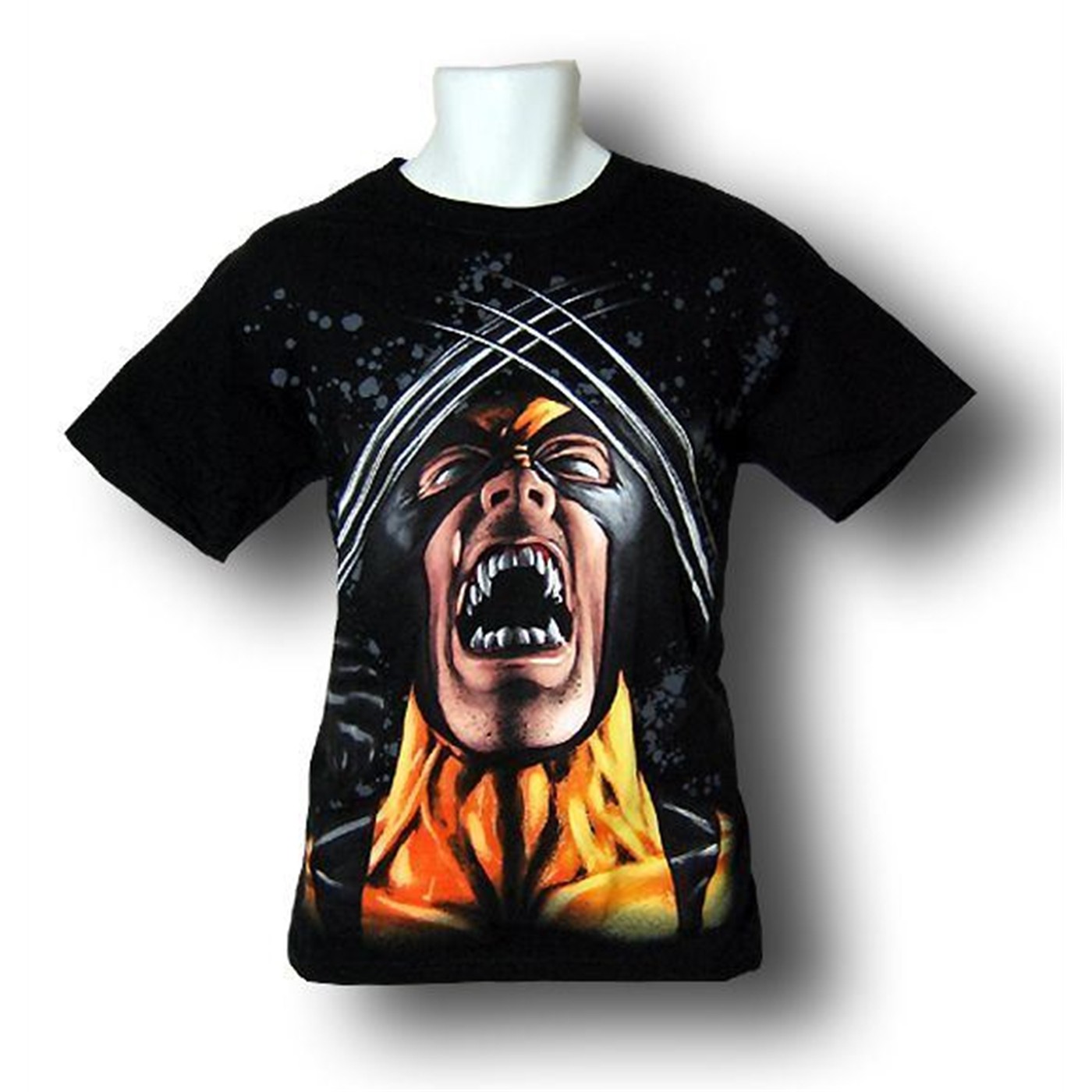 Wolverine Screaming Claws Crossed T-Shirt, Black