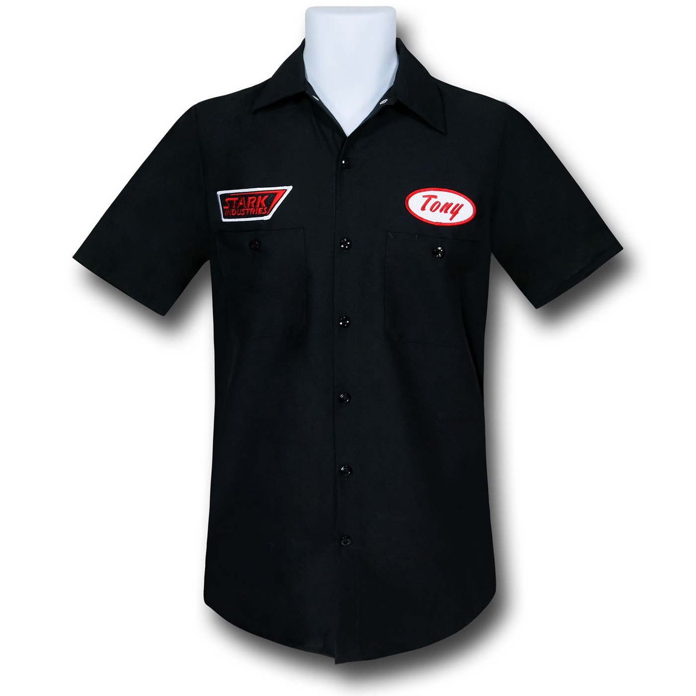 Iron Man Tony Stark Work Shirt, Black
