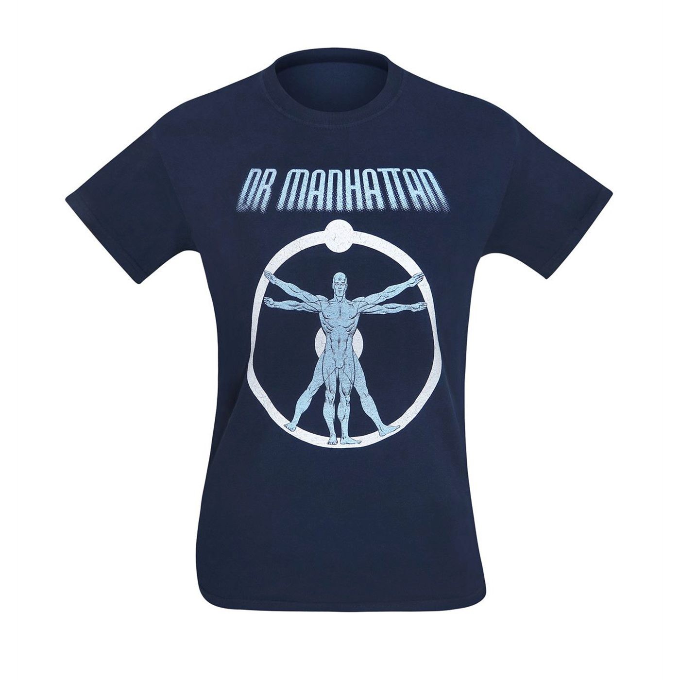 Watchmen Dr. Manhattan Anatomy Men's T-Shirt, Blue