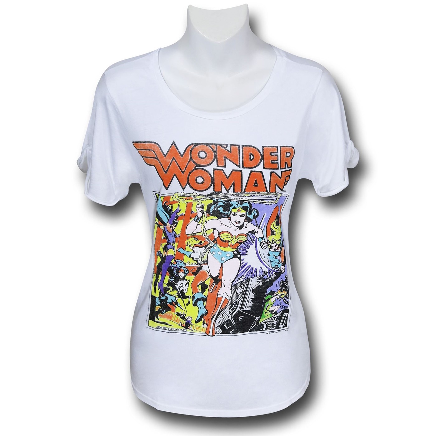 Wonder Woman No. 292 Women's Junk Food Slouch T-Shirt, White
