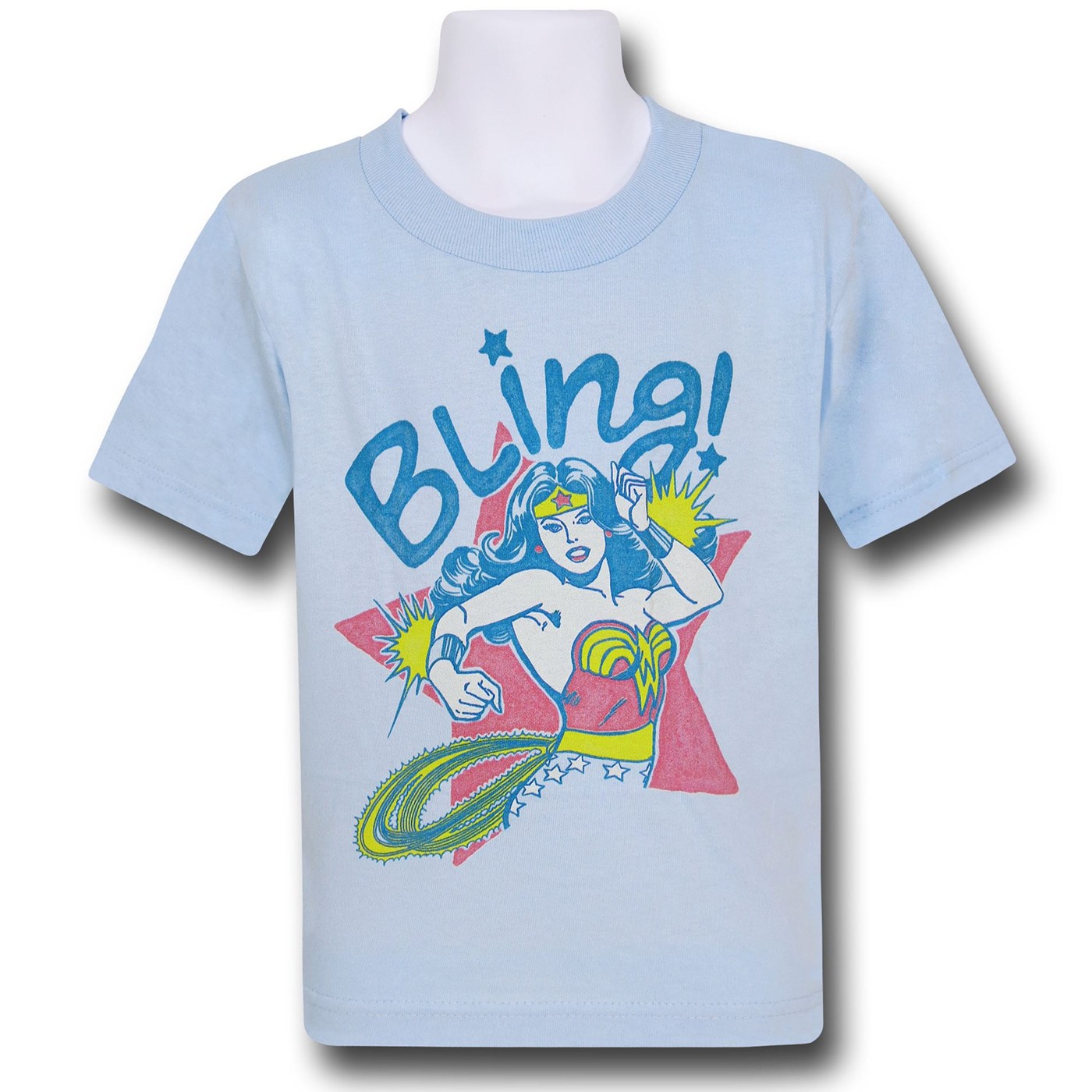 Wonder Woman Bling Kids T-Shirt, Blue