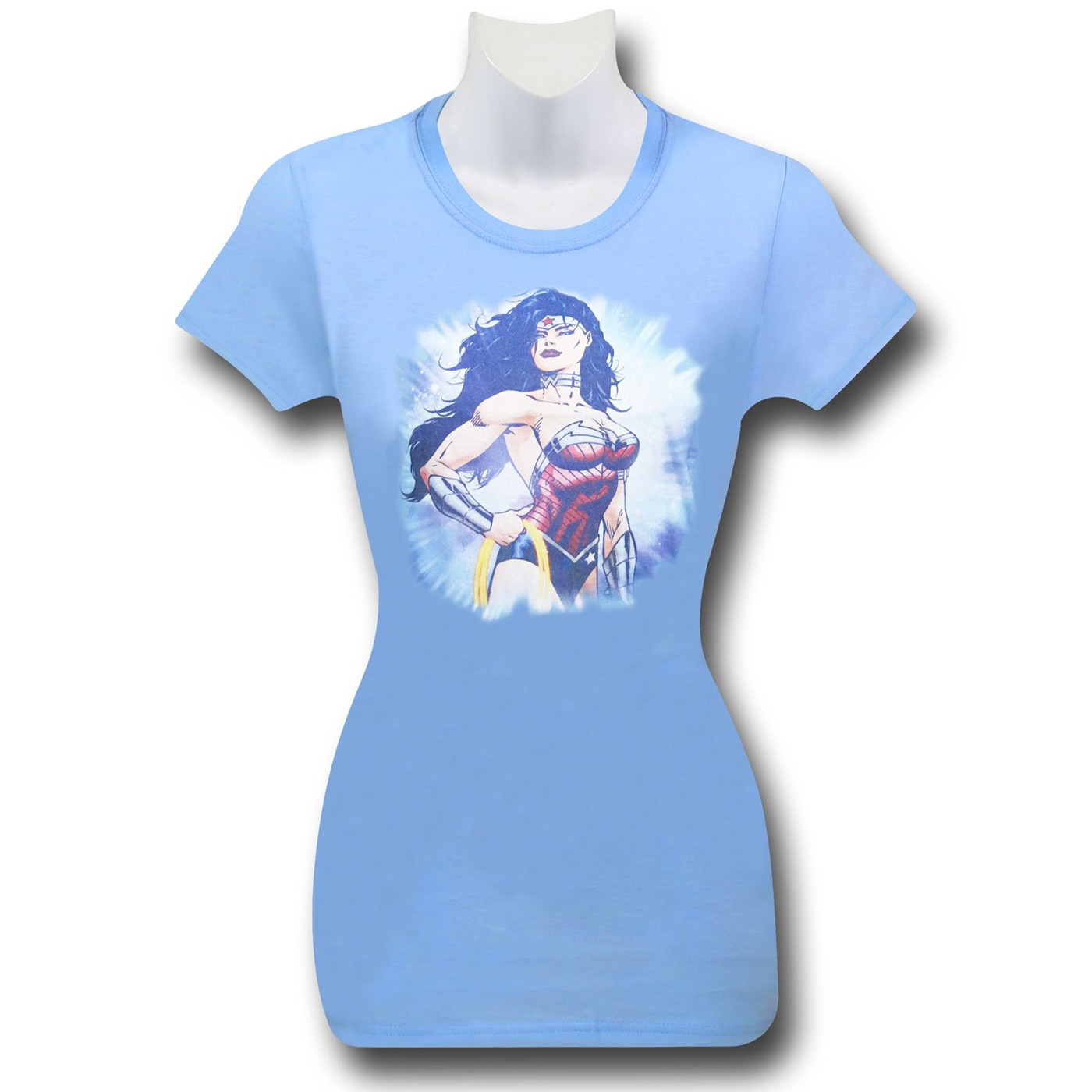 Wonder Woman Triumphant Pose Women's T-Shirt, Blue