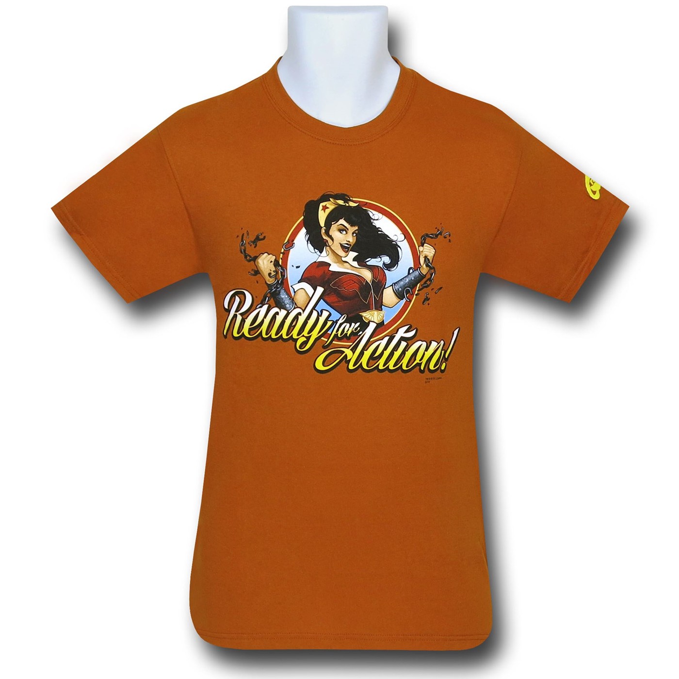 Wonder Woman DC Bombshells Ready T-Shirt, Orange
