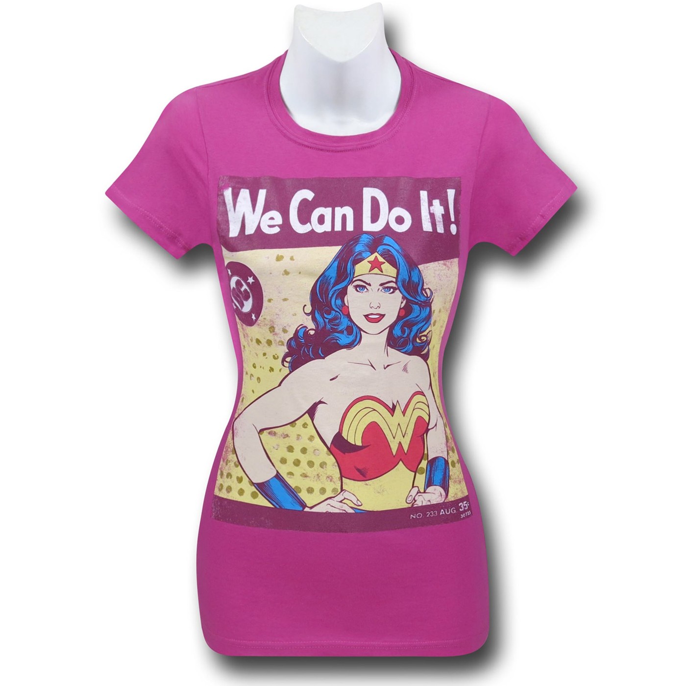 Wonder Woman We Can Do It Women's T-Shirt, Pink