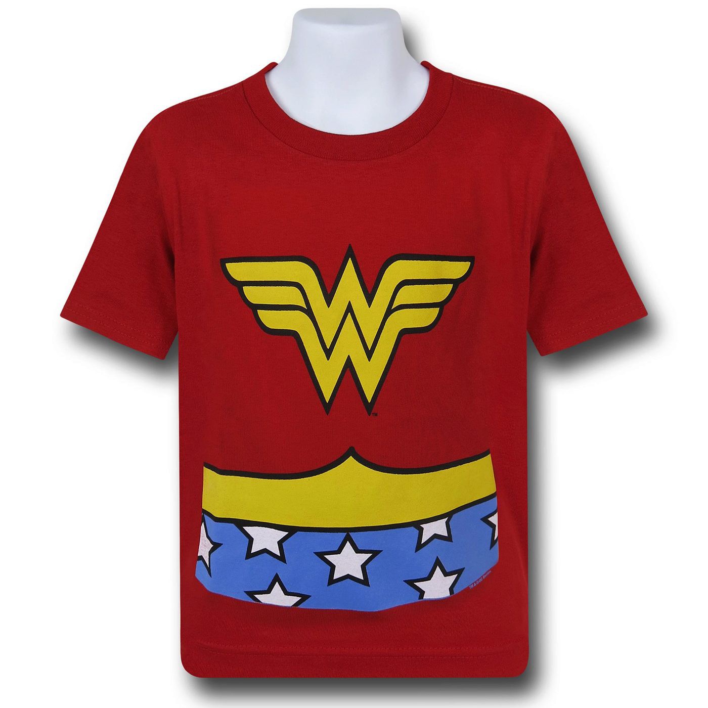 Wonder Woman Classic Costume Kids T-Shirt, Red