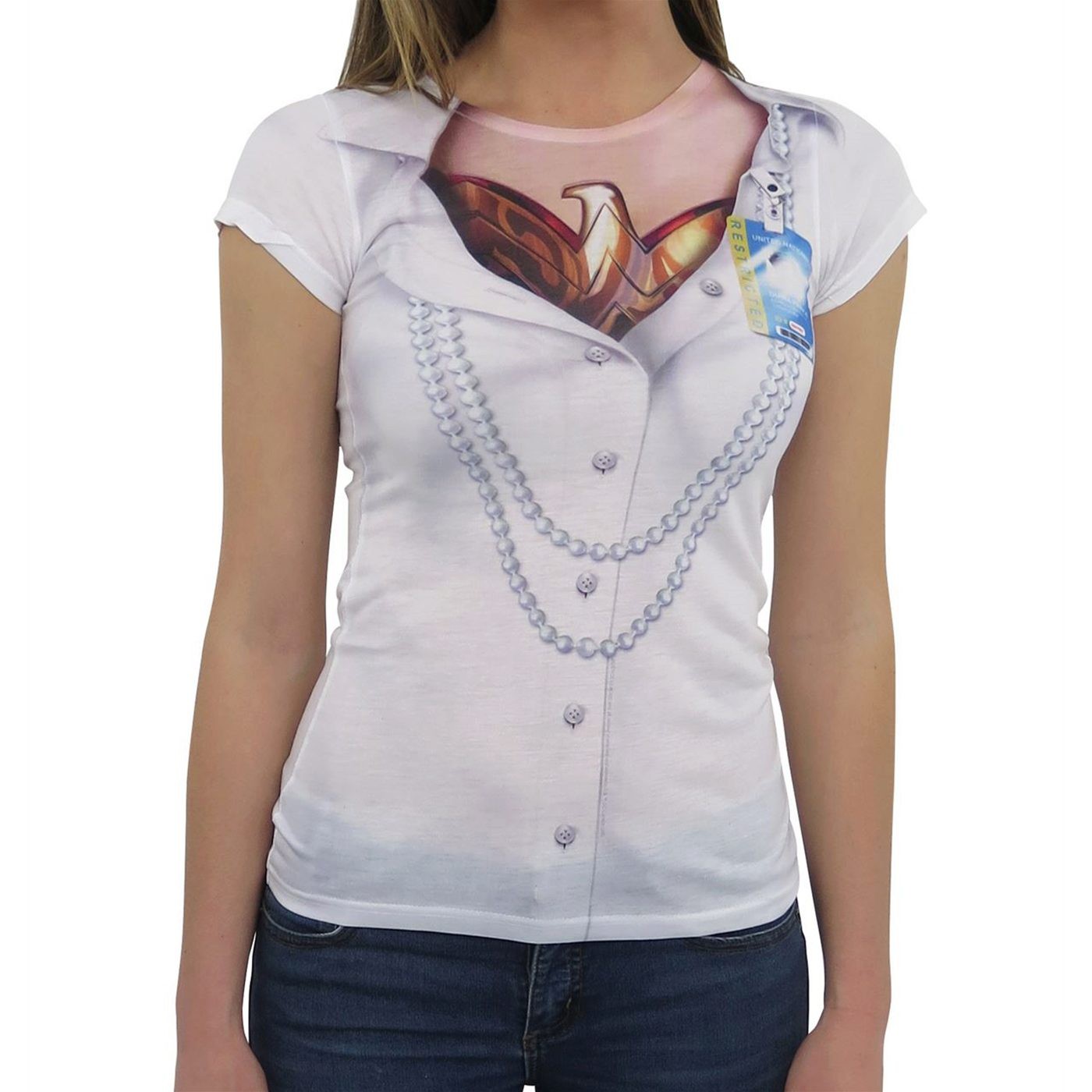 Wonder Woman Women's Costume Reveal T-Shirt, White