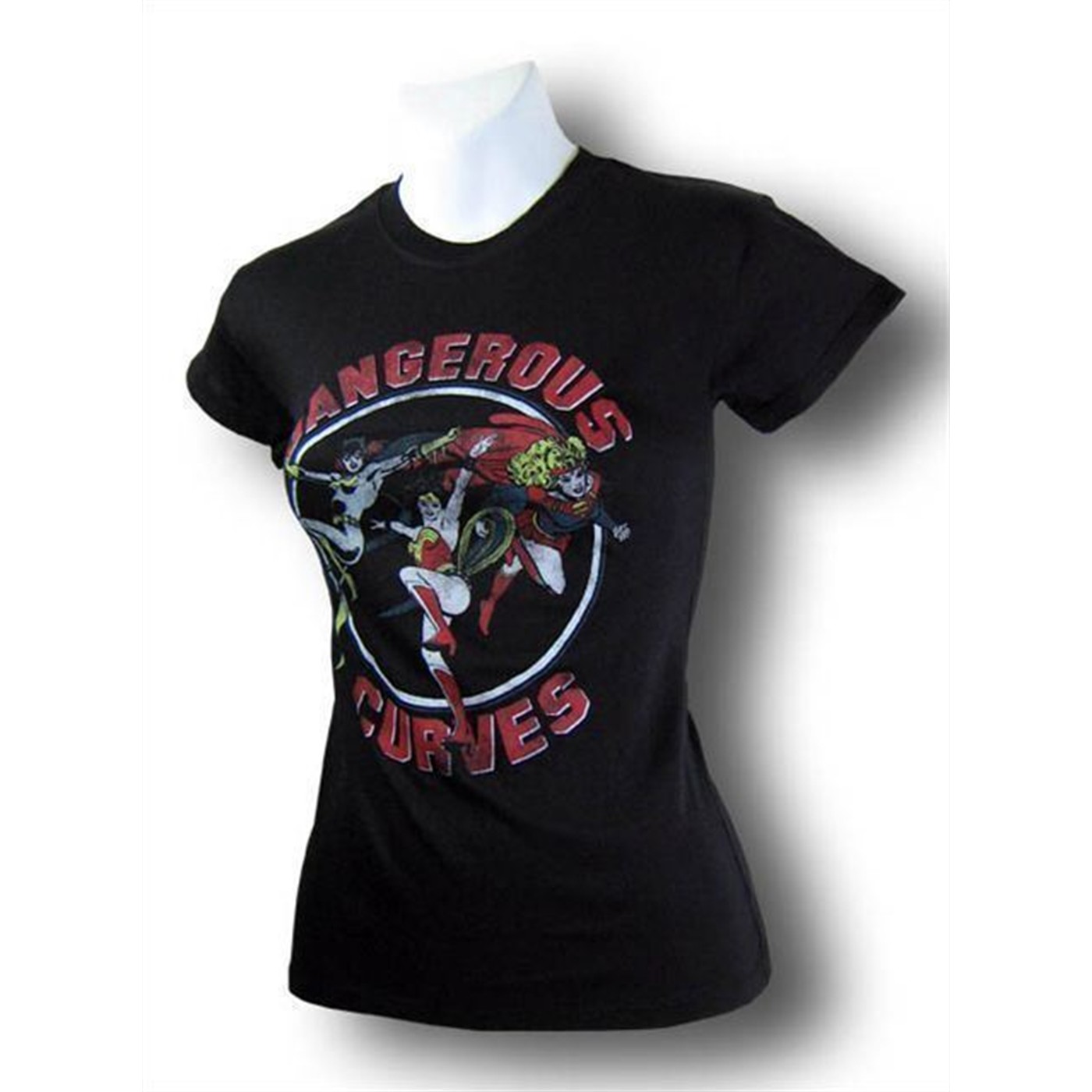Wonder Woman T-Shirt Dangerous Curves, Black