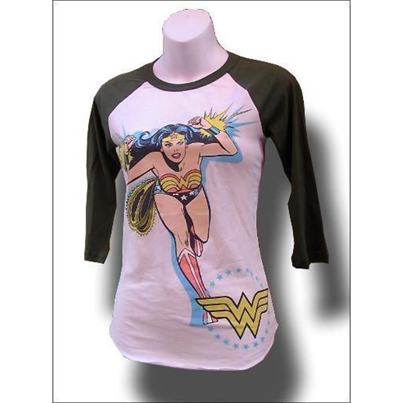 Wonder Woman Green Raglan T-Shirt