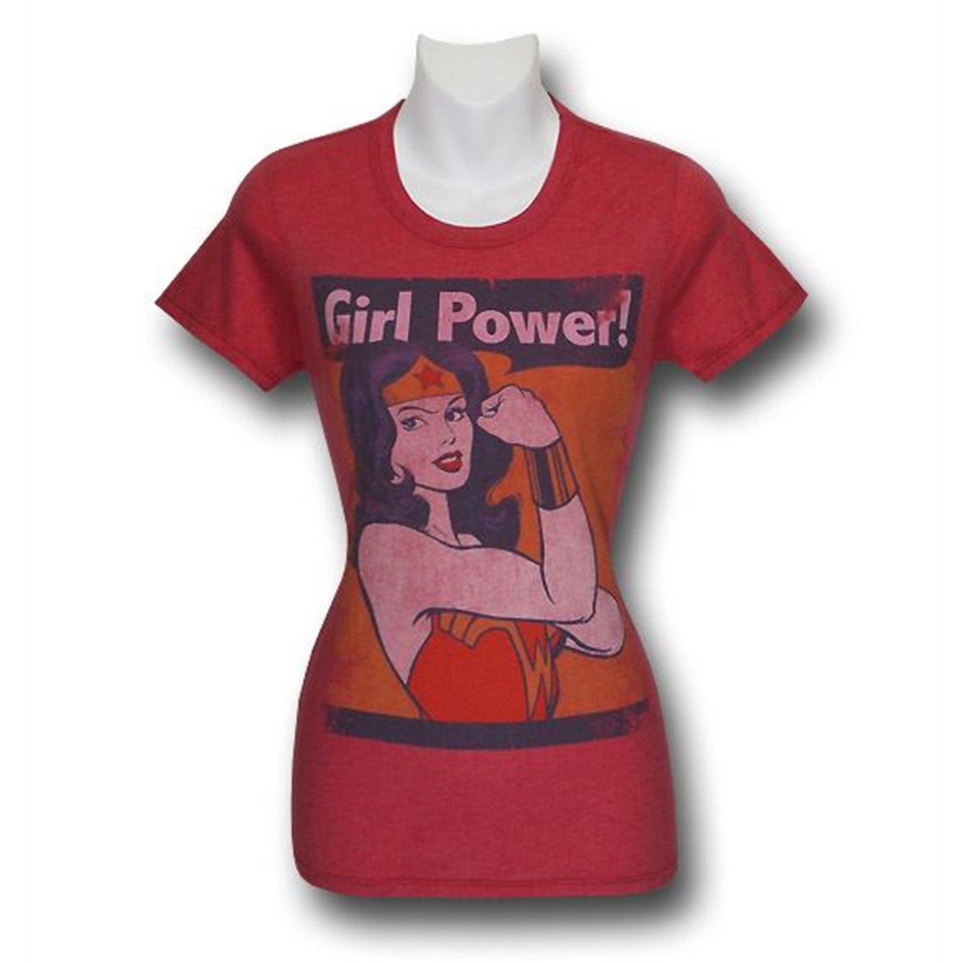 Wonder Woman Girl Power T-Shirt, Red