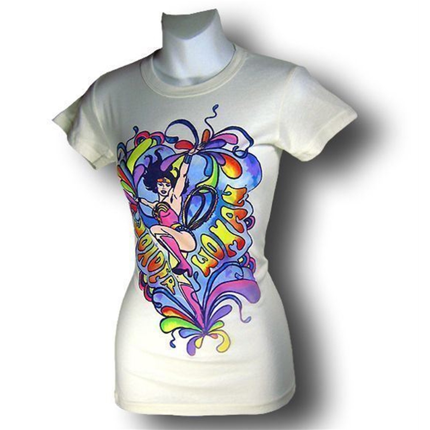 Wonder Woman Juniors Psychedelic Bloom T-Shirt