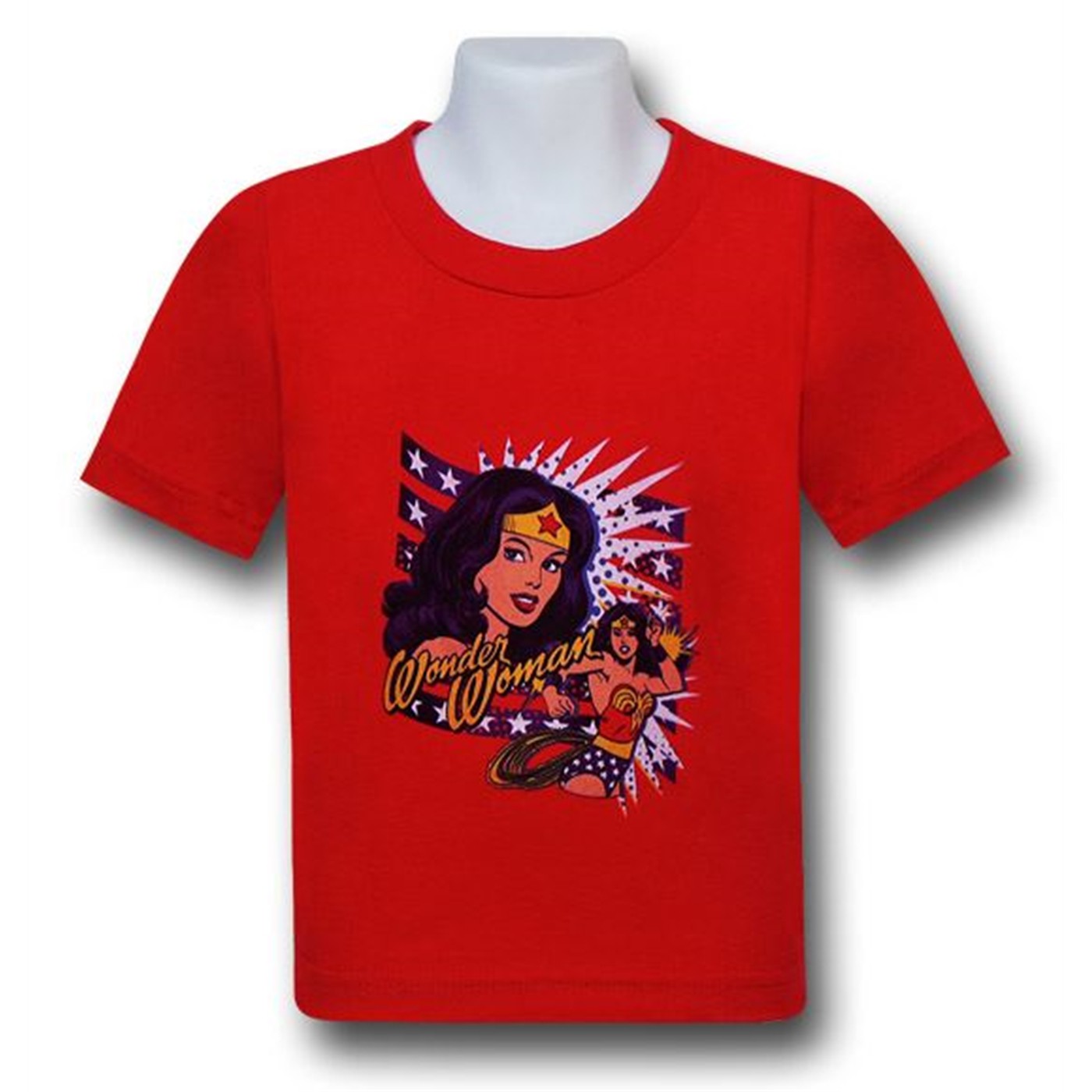Wonder Woman Billboard Kids T-Shirt, Red