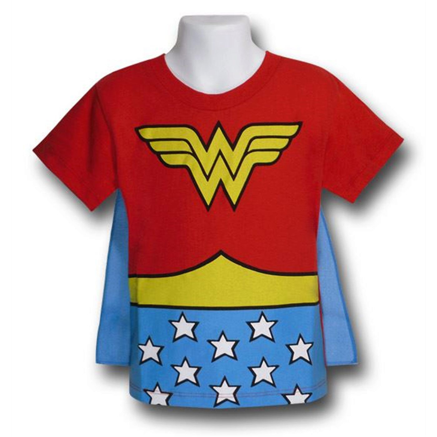 Wonder Woman Kids Costume Caped T-Shirt, Red
