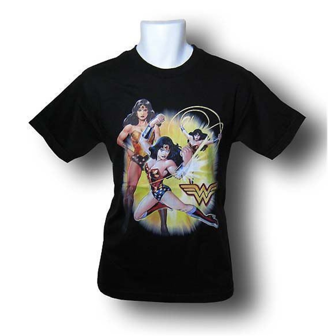 Wonder Woman Power Trio Mens T-Shirt, Black