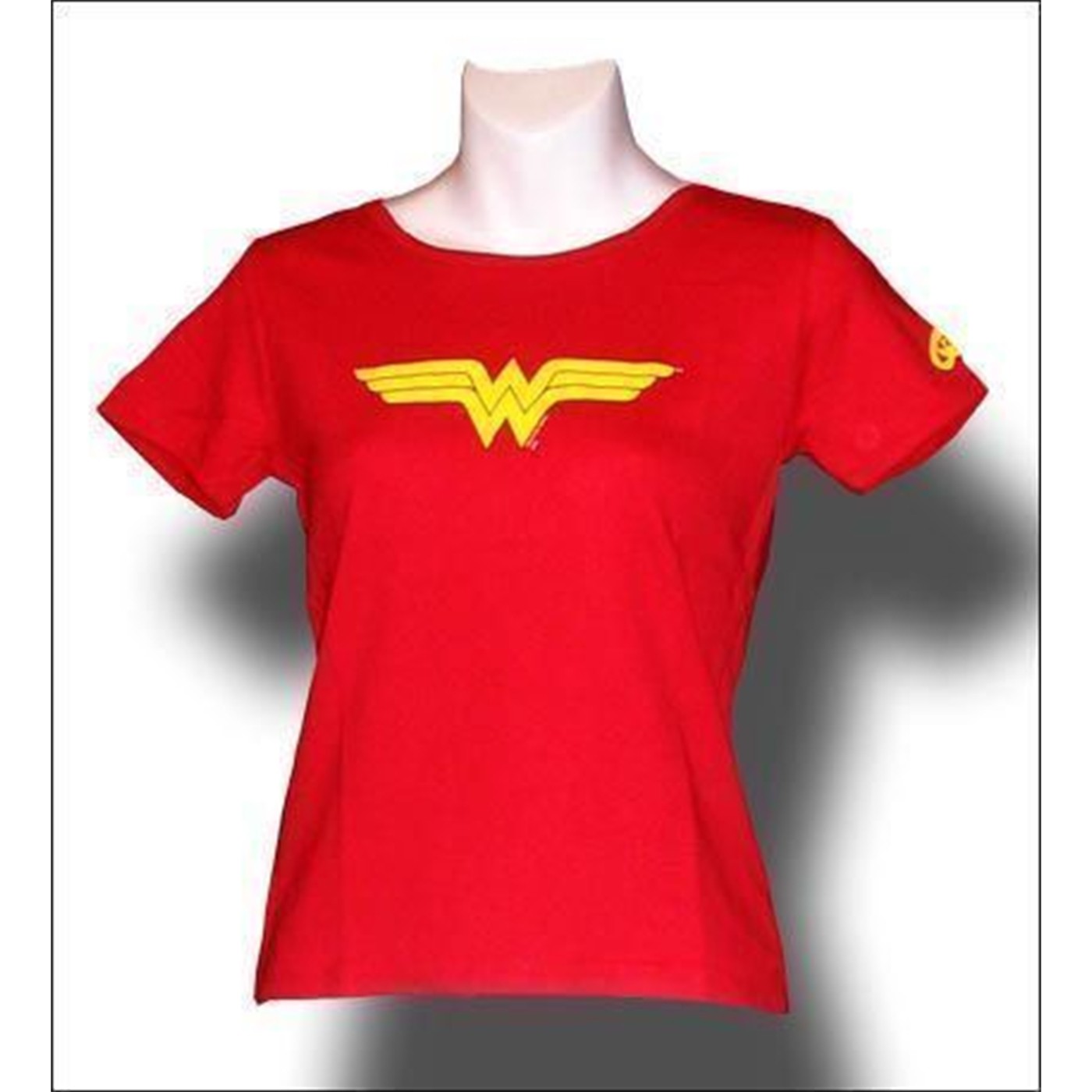 Wonder Woman Symbol Juniors Red T-Shirt, Red