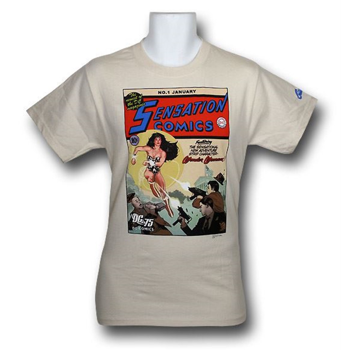 Wonder Woman Sensational Comics Mens T-Shirt, White