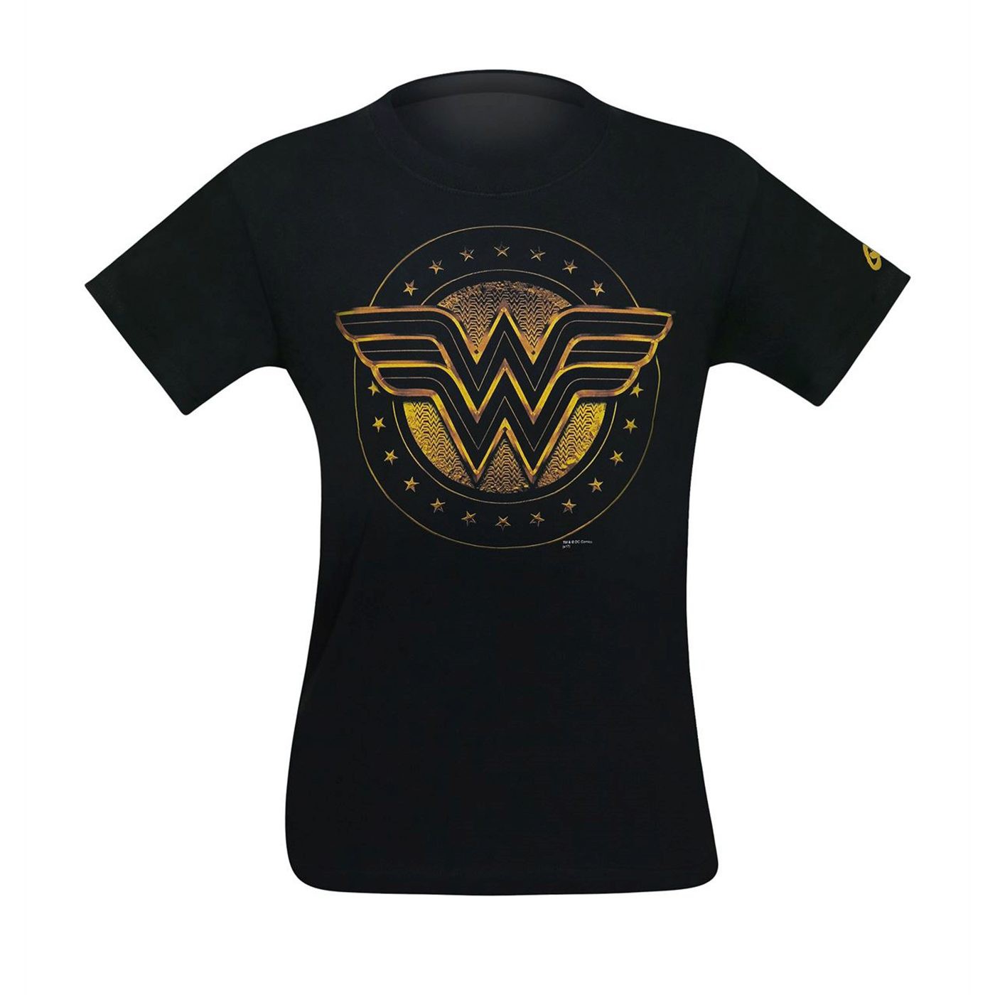 Wonder Woman Shield Symbol Men's T-Shirt, Black