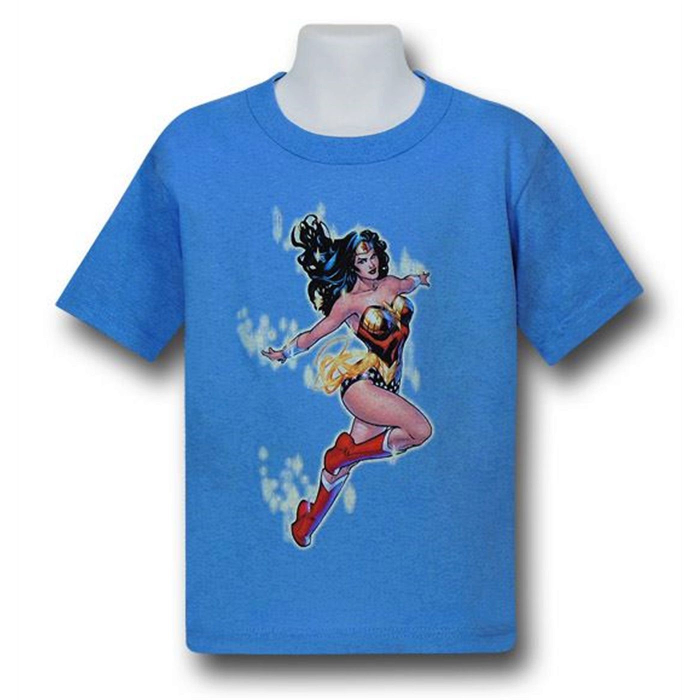 Wonder Woman Sparkling Amazon Kids T-Shirt, Blue