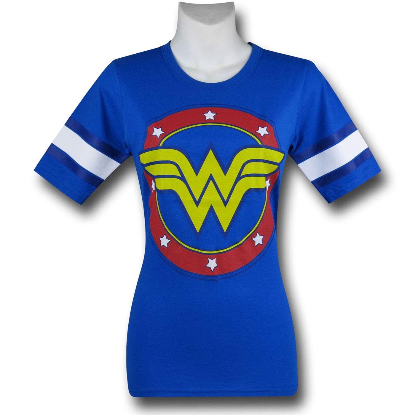 Wonder Woman Symbol Blue Hockey Women's T-Shirt, Blue