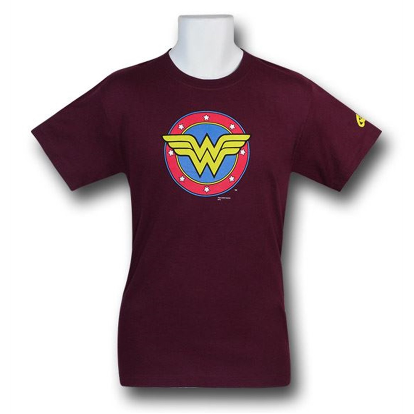 Wonder Woman Symbol Shield T-Shirt, Red