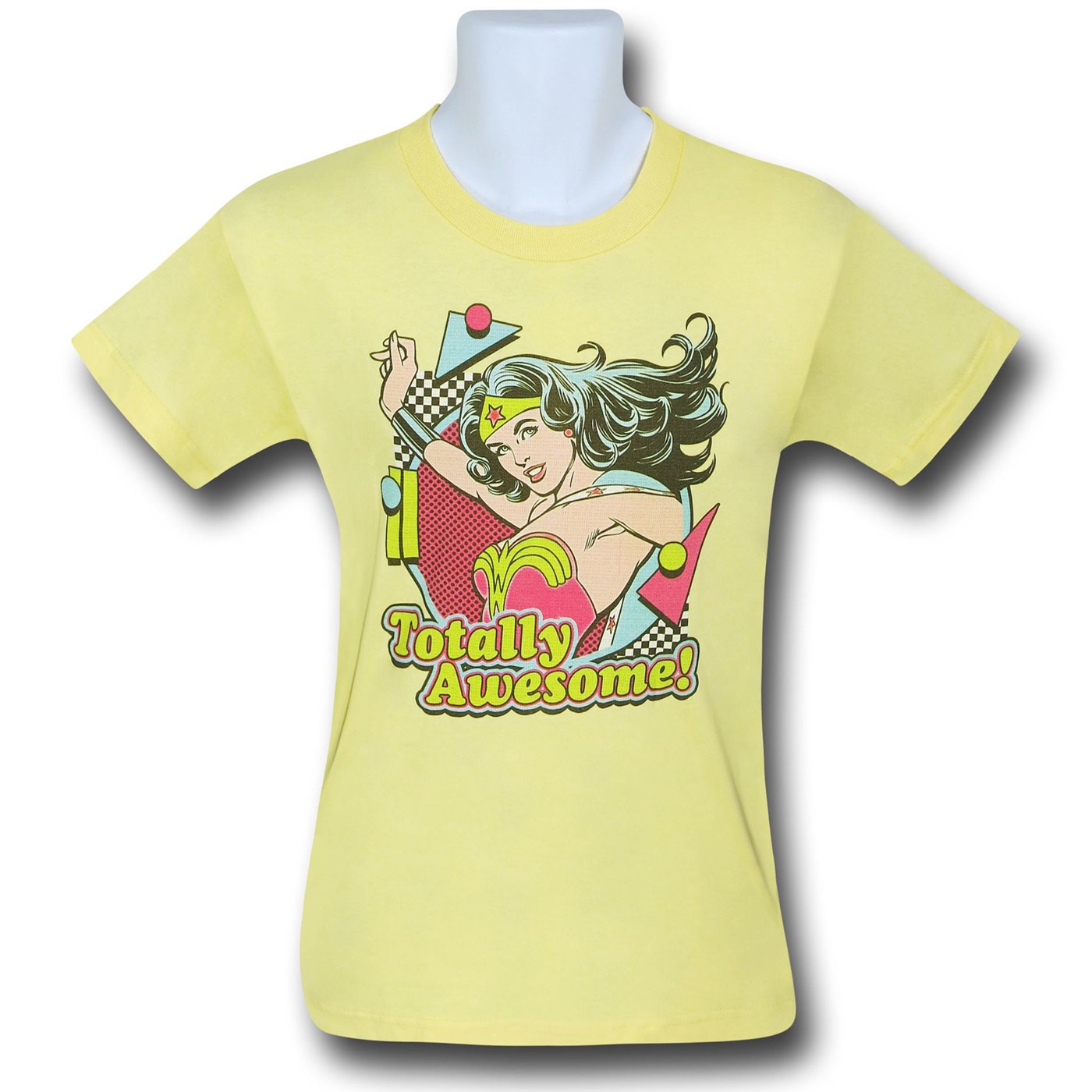 Wonder Woman Totally Awesome Kids T-Shirt, Yellow