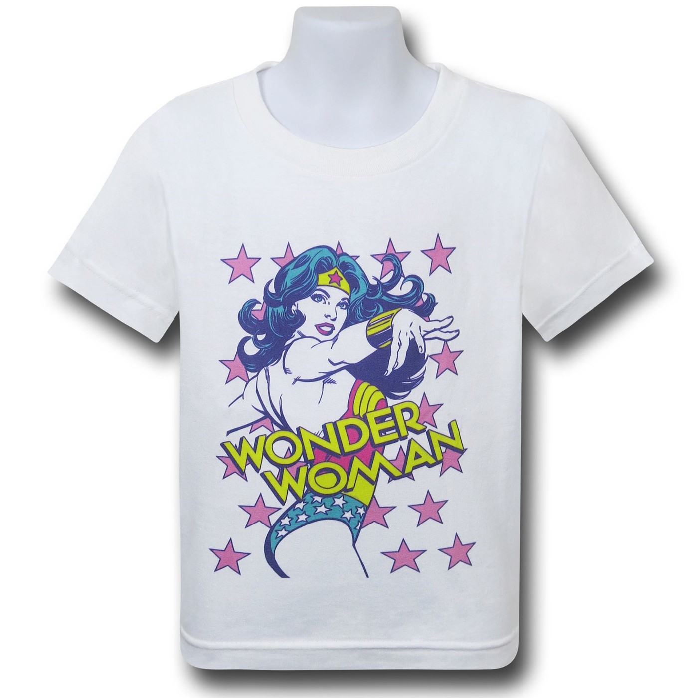 Wonder Woman Valiant Kids T-Shirt, White