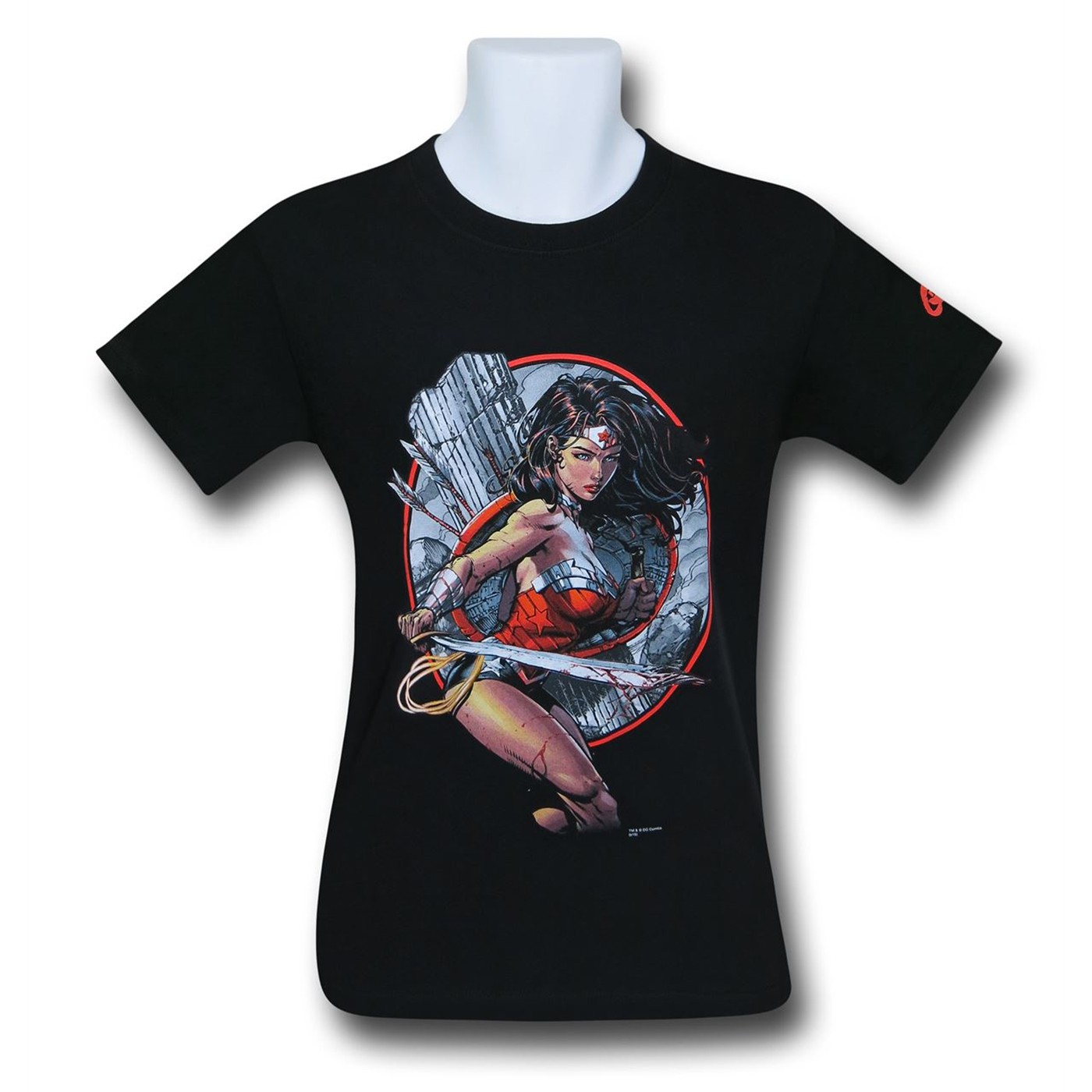 Wonder Woman Warrior T-Shirt, Black