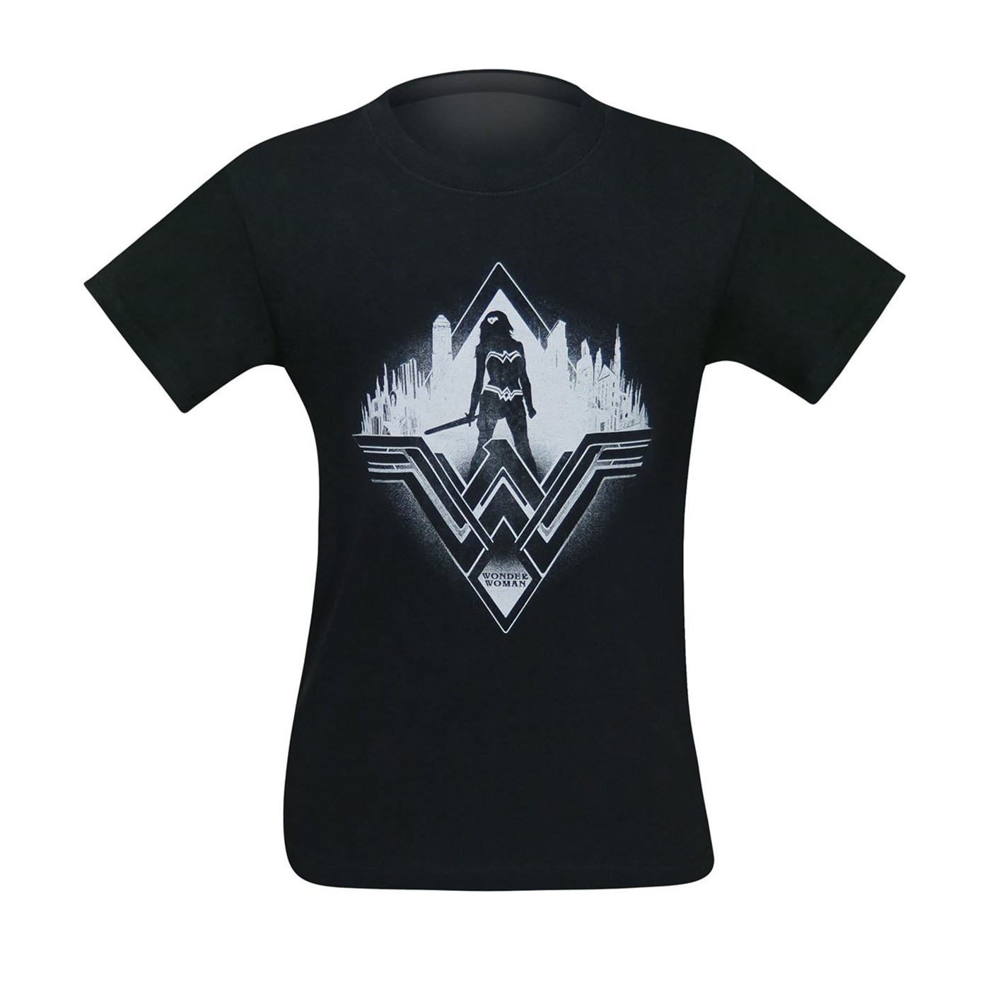 Wonder Woman Movie Warrior Princess Men's T-Shirt, Black