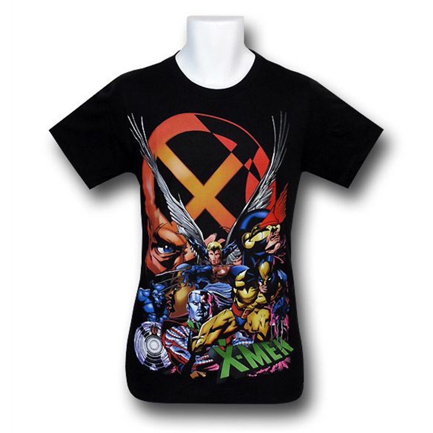 X-Men Team Xavier 30 Single T-Shirt, Black