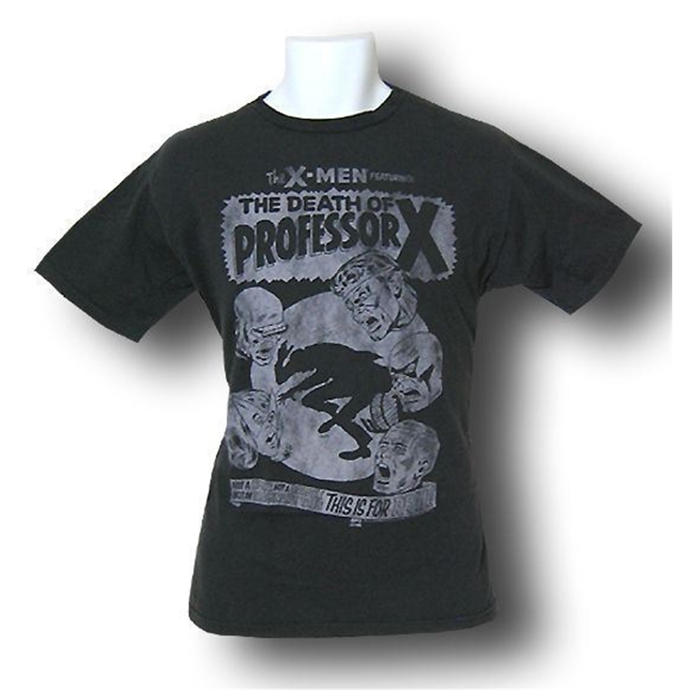 X-Men Death of Professor X Junkfood T-Shirt, Black