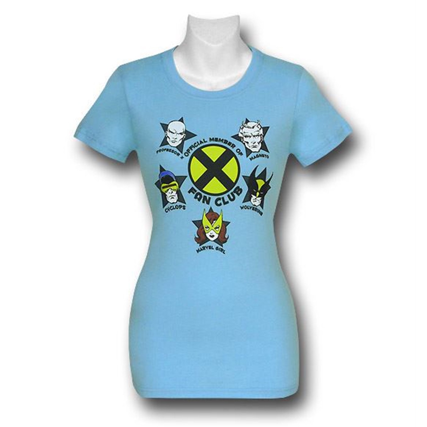 X-Men Fan Club Women's T-Shirt, Blue