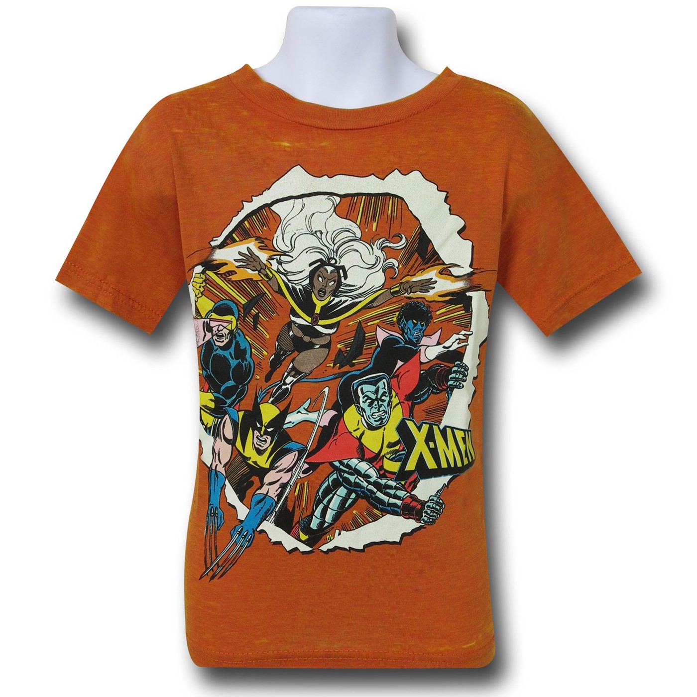 X-Men Rip Through Kids T-Shirt, Orange